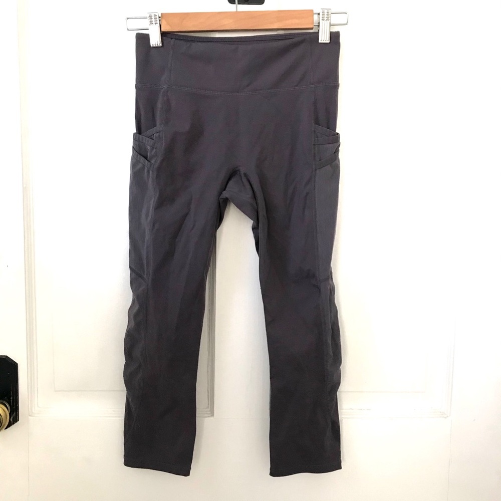 Fabletics Trinity Side Pocket Capri Leggings In E… - image 2